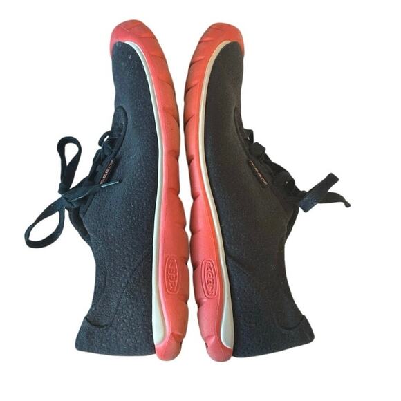 Keen Women’s Kanga Lace Up Shoes Size 8.5 Outdoor Charcoal Coral Lightweight - Picture 6 of 8